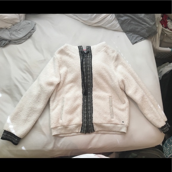 Crazy Fuzzy Jacket with black design! - Picture 1 of 6